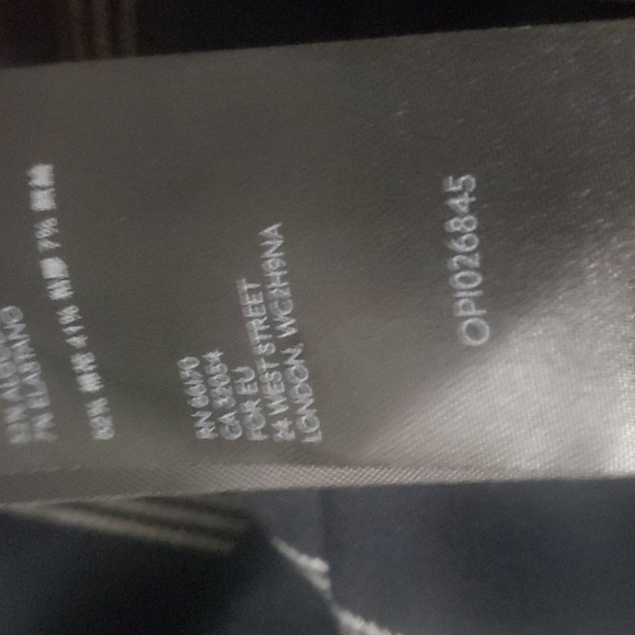 Anthropologie The Essential Slim Trousers in Black & White Plaid Print Size 24W - Picture 9 of 9